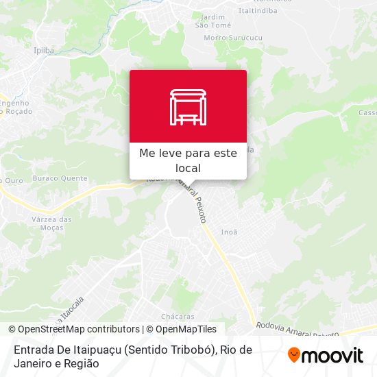 Entrada De Itaipuaçu (Sentido Tribobó) mapa
