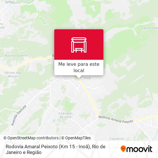 Rodovia Amaral Peixoto (Km 15 - Inoã) mapa