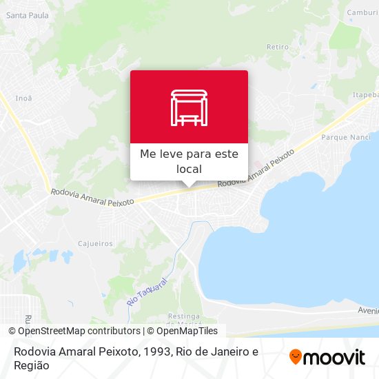 Rodovia Amaral Peixoto, 1993 mapa