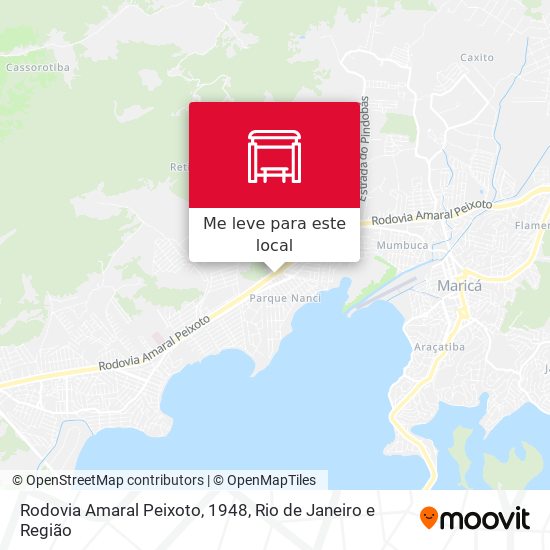 Rodovia Amaral Peixoto, 1948 mapa