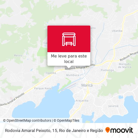 Rodovia Amaral Peixoto, 15 mapa