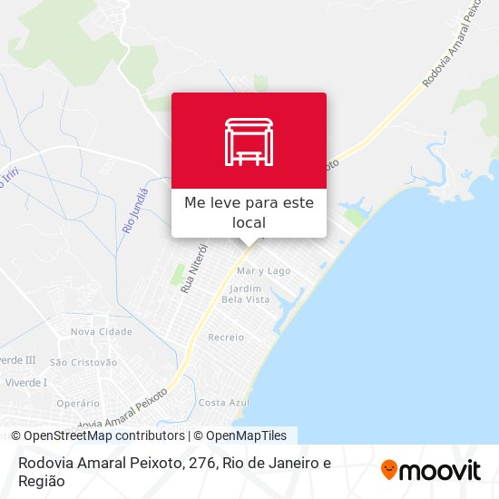Rodovia Amaral Peixoto, 276 mapa