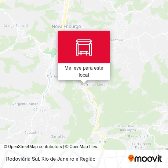 Rodoviária Sul mapa