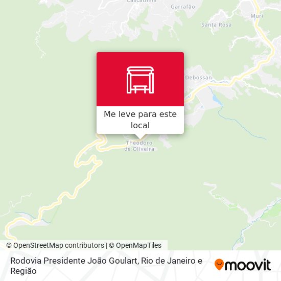 Rodovia Presidente João Goulart mapa