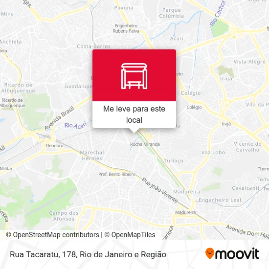 Rua Tacaratu, 178 mapa