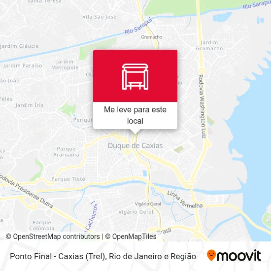Ponto Final - Caxias (Trel) mapa