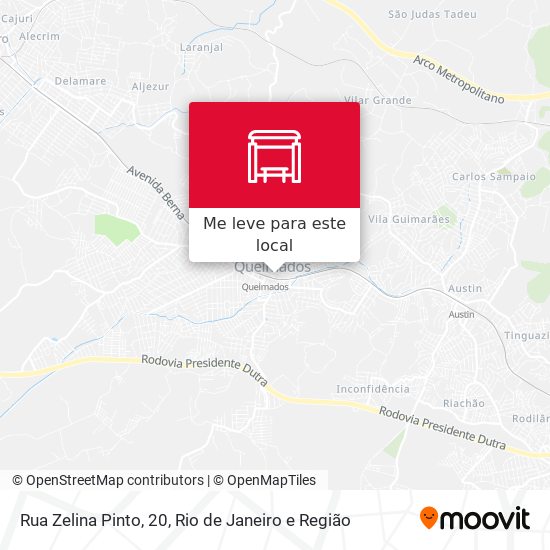 Rua Zelina Pinto, 20 mapa