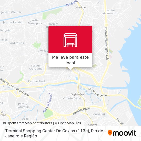 Terminal Shopping Center De Caxias (113c) mapa