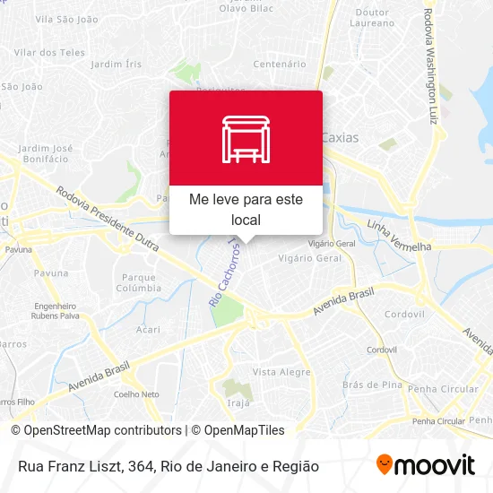 Rua Franz Liszt, 364 mapa