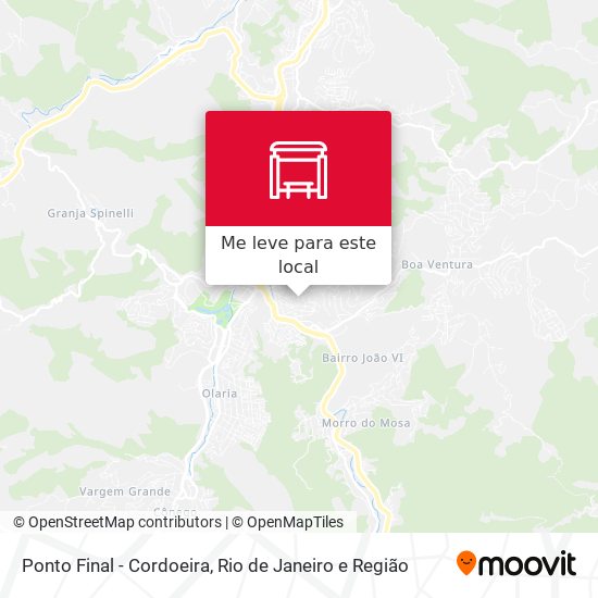 Ponto Final - Cordoeira mapa