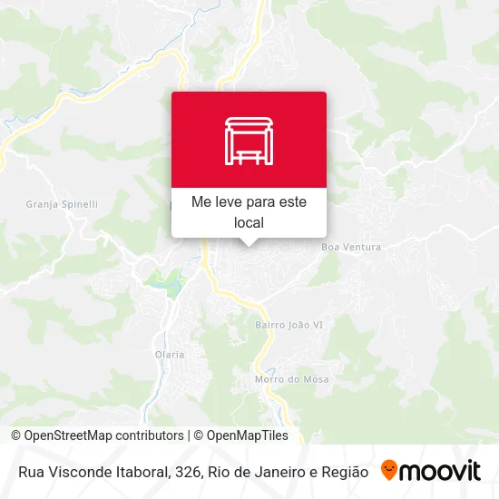Rua Visconde Itaboral, 326 mapa