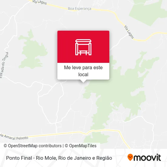 Ponto Final - Rio Mole mapa