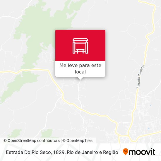 Estrada Do Rio Seco, 1829 mapa