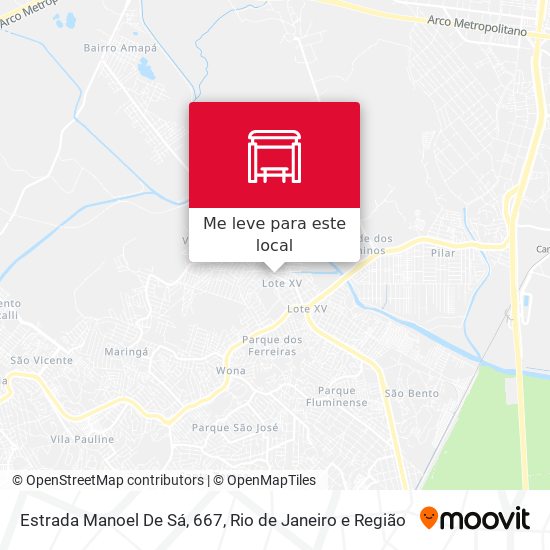 Estrada Manoel De Sá, 667 mapa