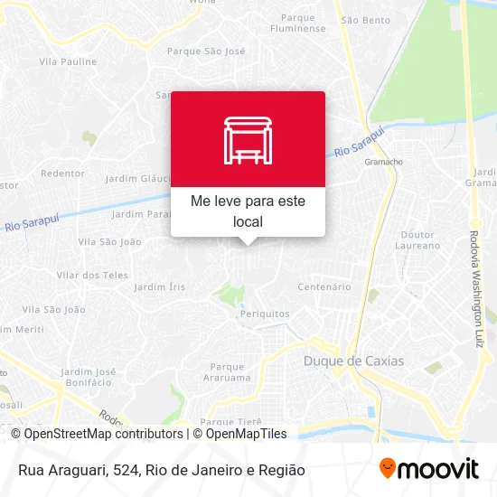 Rua Araguari, 524 mapa