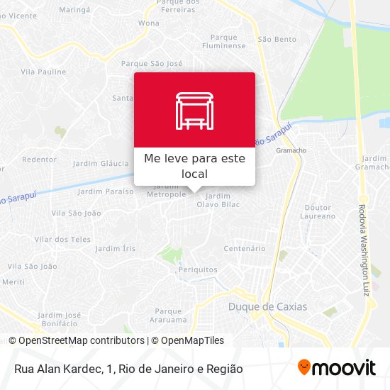 Rua Alan Kardec, 1 mapa