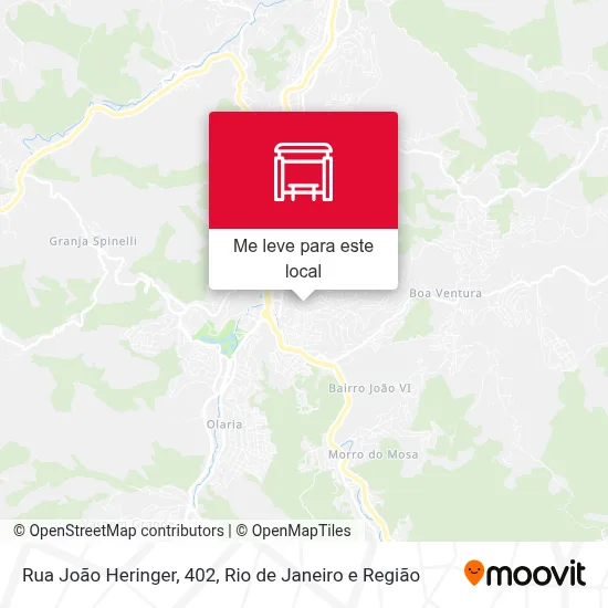 Rua João Heringer, 402 mapa