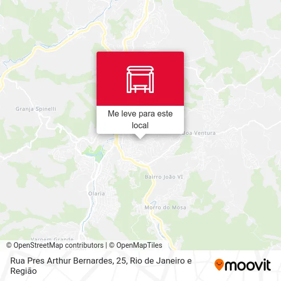 Rua Pres Arthur Bernardes, 25 mapa