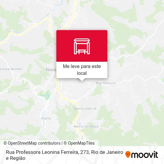 Rua Professora Leonina Ferreira, 273 mapa