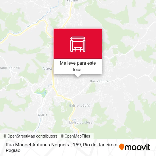Rua Manoel Antunes Nogueira, 159 mapa