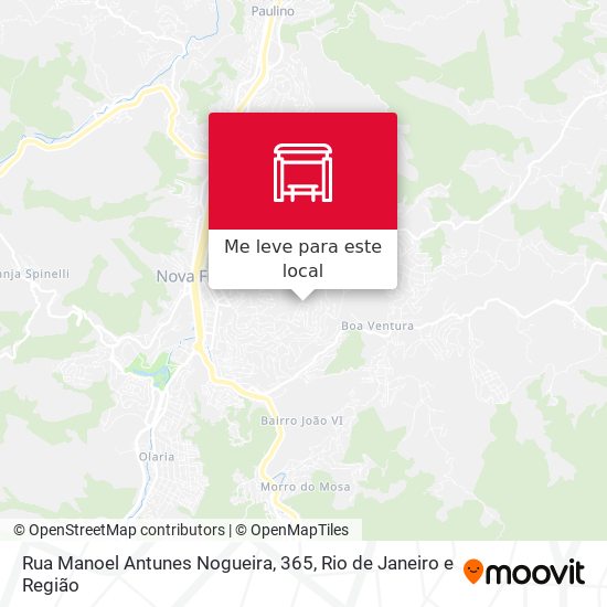 Rua Manoel Antunes Nogueira, 365 mapa