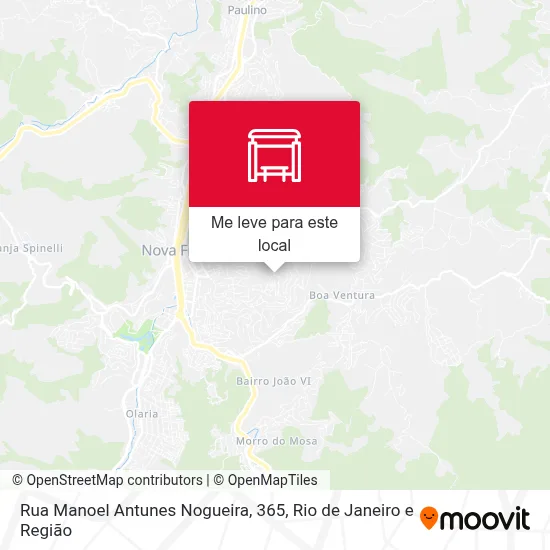 Rua Manoel Antunes Nogueira, 365 mapa