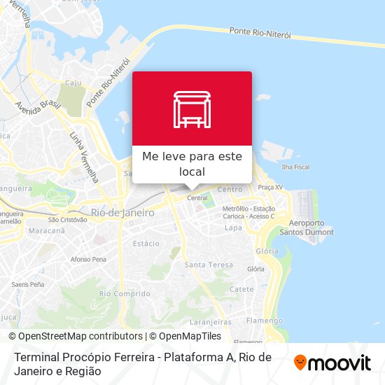 Terminal Procópio Ferreira - Plataforma A mapa