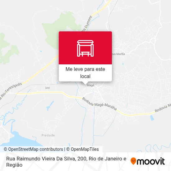 Rua Raimundo Vieira Da Silva, 200 mapa