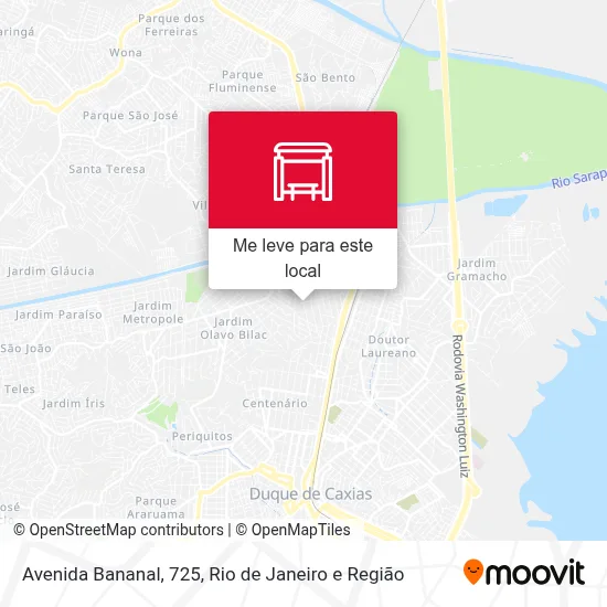 Avenida Bananal, 725 mapa