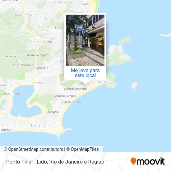 Ponto Final - Lido mapa