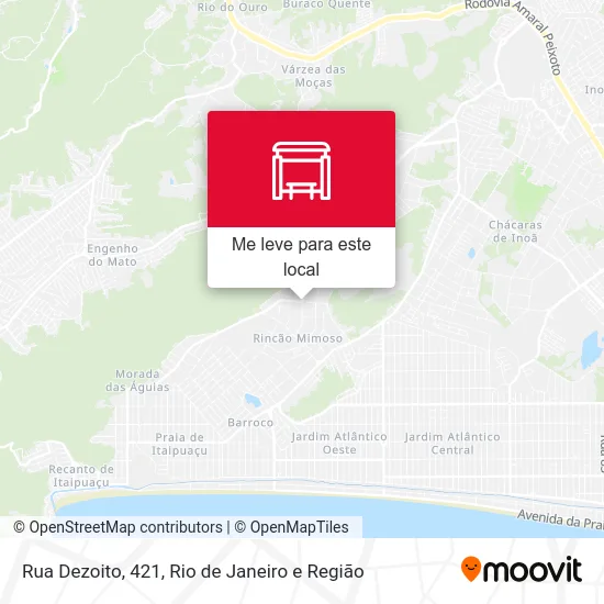 Rua Dezoito, 421 mapa