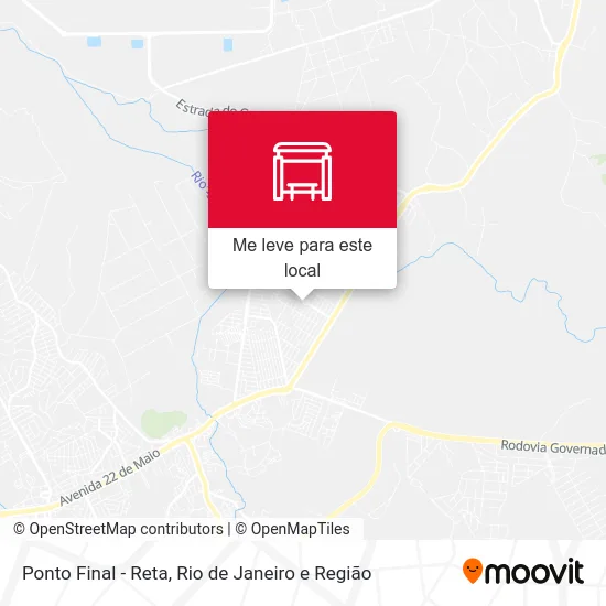 Ponto Final - Reta mapa