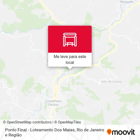 Ponto Final - Loteamento Dos Maias mapa