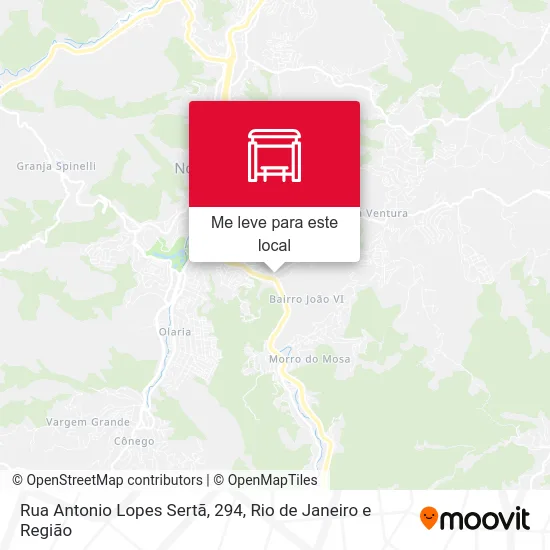 Rua Antonio Lopes Sertã, 294 mapa