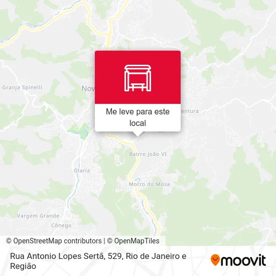 Rua Antonio Lopes Sertã, 529 mapa