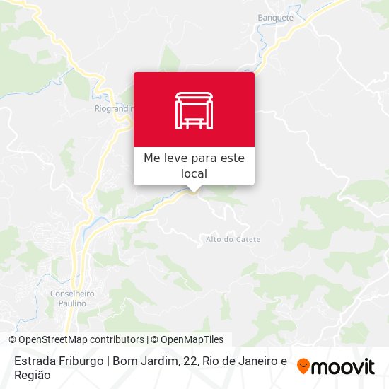 Estrada Friburgo | Bom Jardim, 22 mapa