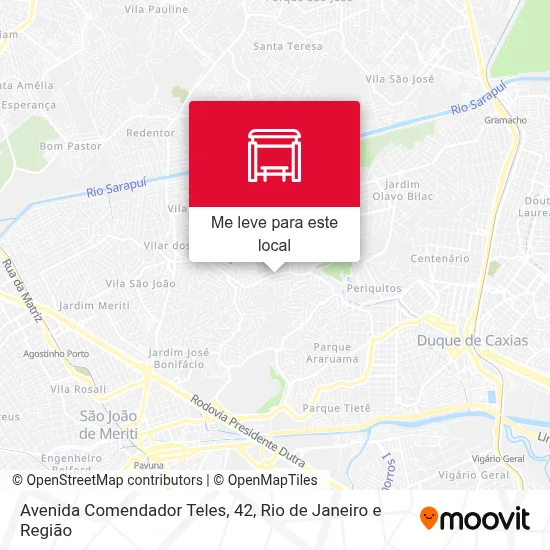 Avenida Comendador Teles, 42 mapa
