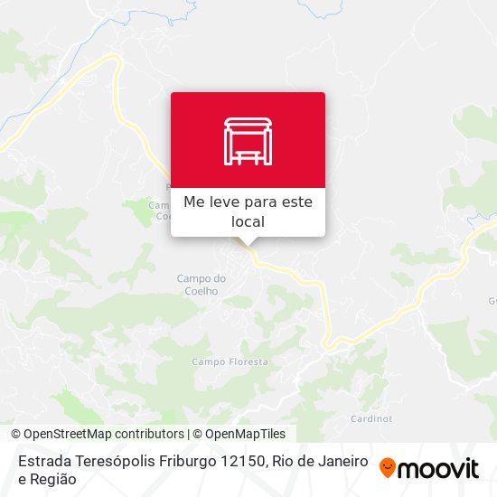 Estrada Teresópolis Friburgo 12150 mapa