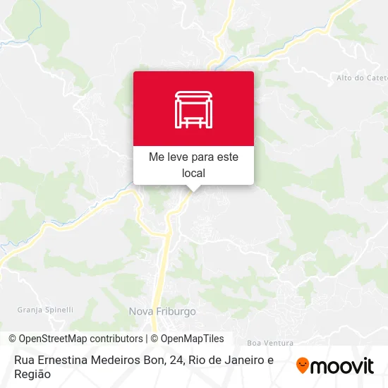 Rua Ernestina Medeiros Bon, 24 mapa