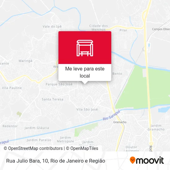 Rua Julio Bara, 10 mapa