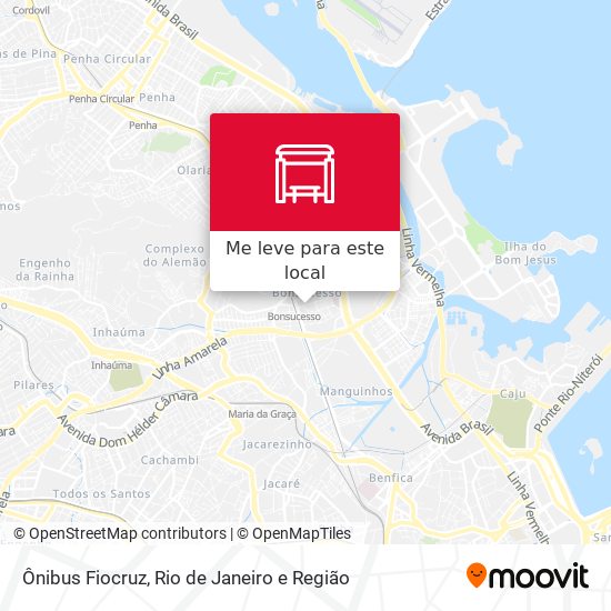 Ônibus Fiocruz mapa