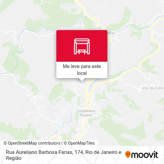 Rua Aureliano Barbosa Farias, 174 mapa