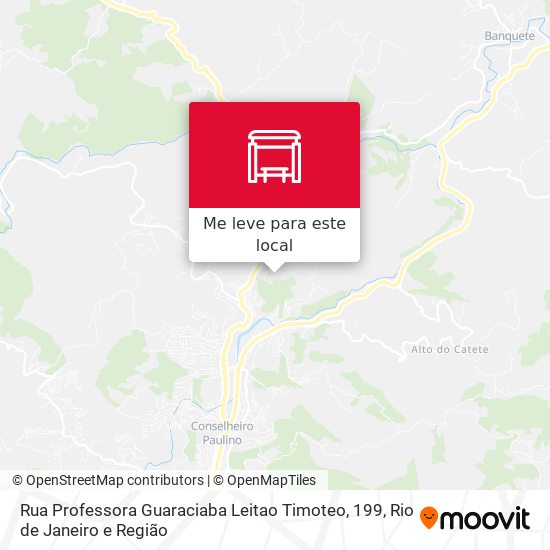 Rua Professora Guaraciaba Leitao Timoteo, 199 mapa
