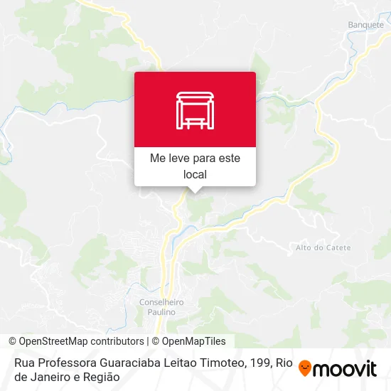 Rua Professora Guaraciaba Leitao Timoteo, 199 mapa