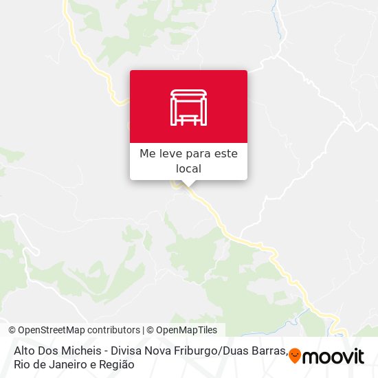 Alto Dos Micheis - Divisa Nova Friburgo / Duas Barras mapa