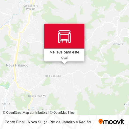 Ponto Final - Nova Suiça mapa