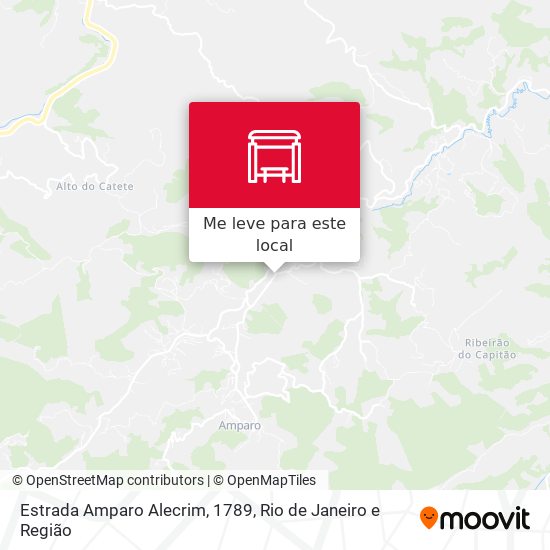 Estrada Amparo Alecrim, 1789 mapa