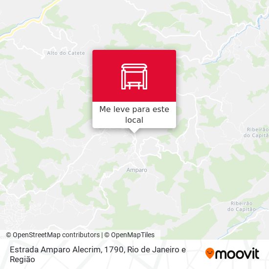Estrada Amparo Alecrim, 1790 mapa