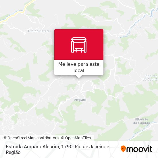 Estrada Amparo Alecrim, 1790 mapa