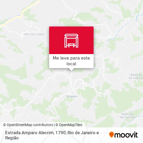Estrada Amparo Alecrim, 1790 mapa